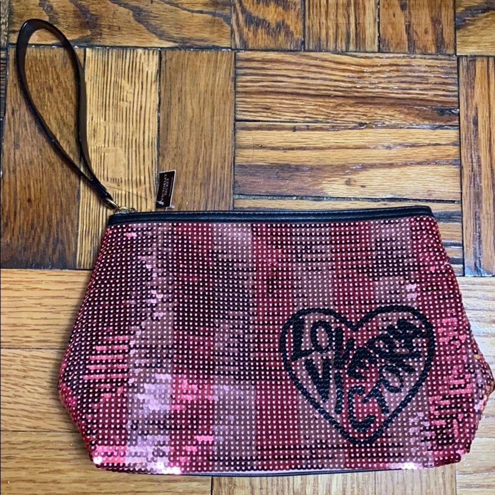 NWT Victoria’s Secret sequins wristlet bag